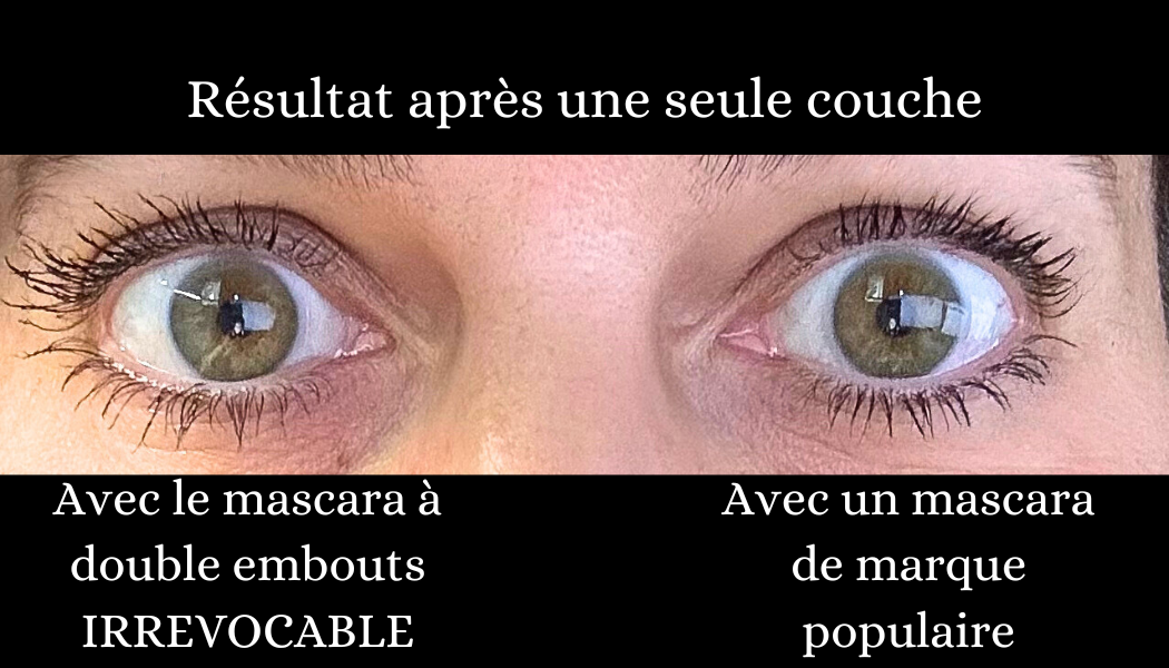 Mascara à double embouts IRREVOCABLE - Après une seule couche